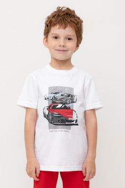 Crockid _ КР 302721-1/белый к550 фуфайка (футболка) для мал