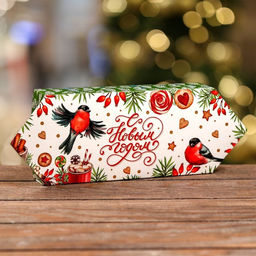 Цена за 5 шт. Подарочная коробка Конфета Снегири, 10 х 20 х 4,3 см - Simaland фото 6