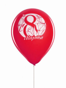 Воздушные шары латексные 12 С 8 марта!, 5 шт. - Страна карнавалия фото 3