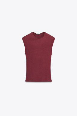 STRETCH RIB T-SHIRT - Zara фото 17