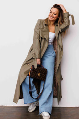 Плащ AURA 7036-176 олива