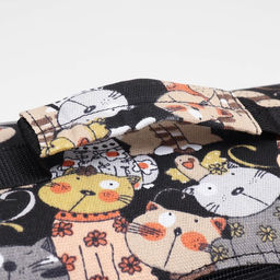 Сумка-переноска каркасная Кошки, размер L, 53 х 21 х 29 см - Пижон фото 8