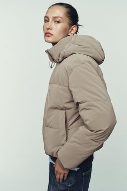 ANORAK CORTO CAPUCHA WATER REPELLENT WINDPROOF / Tostado - Zara фото 5