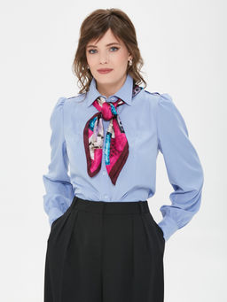 Блузка полуприлегающего силуэта