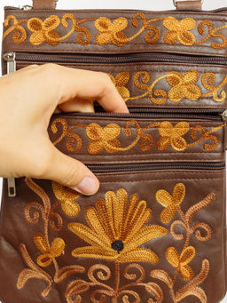 Сумка натуральная кожа через плечо №1114/49 - Ганг фото 5