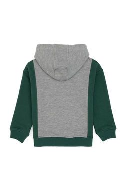 Erkek _ocuk Gri Melanj Kap__onlu Sweatshirt - U.s. polo assn фото 2