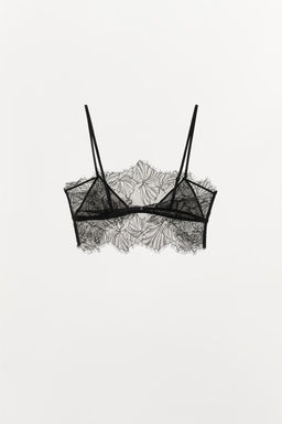 LACE TRIM BANDEAU BRALETTE - Zara фото 7