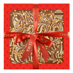 Шоколад молочный Узорный с карамелью