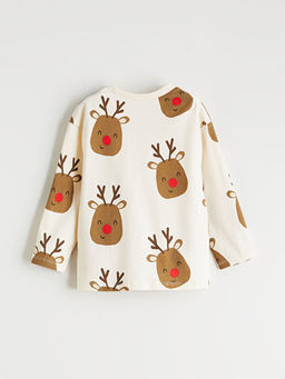 Bisiklet Yaka Y?lba?? Temal? Erkek Bebek Ti??rt