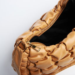 Сумка-багет на молнии, цвет бежевый - Simaland фото 5