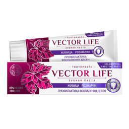 VECTOR LIFE Зубная паста "Профилактика воспаления десен" с живицей и розмарином