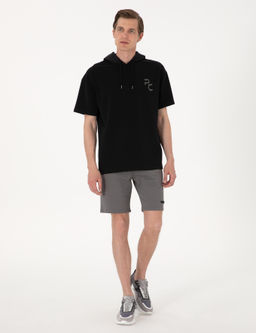 Siyah Comfort Fit Sweatshirt - Pierre cardin фото 4