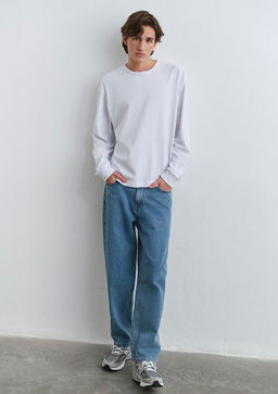 Mitte Street Indigo Mavi Denim Jean Pantolon фото 2
