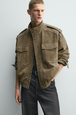SUEDE LEATHER JACKET - Zara фото 13