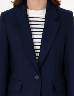 Lacivert Slim Fit Ceket