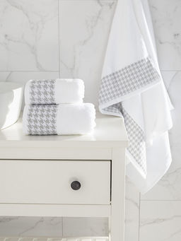 Полотенце для тела 70x130 белый махровая ткань