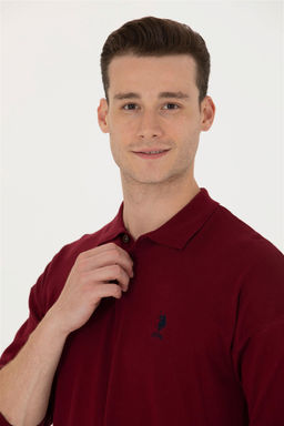 U. S. Polo Assn Мужской бордово-красный базовый свитер - U.s. polo assn фото 2