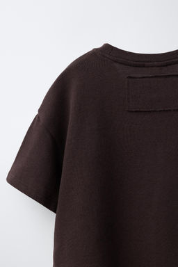 CONJUNTO CAMISETA Y PANTAL?N WIDE LEG LISOS / Marr?n - Zara фото 7