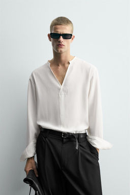 FLOWING RELAXED FIT SHIRT - Zara фото 2