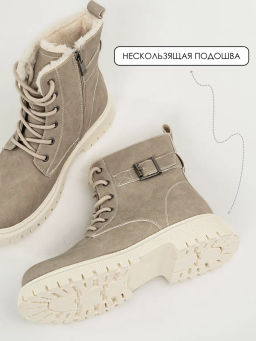 Ботинки жен., бежевые, э/н - S&I фото 4