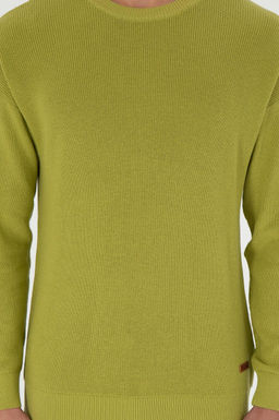 Erkek Regular Fit Bisiklet Yaka F_st_k Ye_ili Basic Kazak - U.s. polo assn фото 6