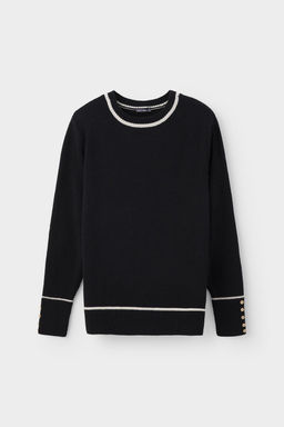 ЕВ 30096/ш/черный джемпер жен