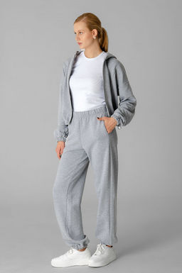 Арт. 2545 Костюм женский с брюками 44-50 (4 шт) Цвет:серый меланж