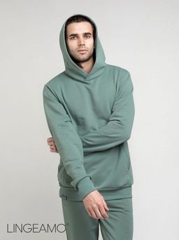 Мужской худи из футера LINGEAMO хаки ВК-33 (125)