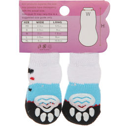 Цена за 5 шт. Носочки для животных "LAPUSIK", пандочка, цвет черный, размер m, 3см