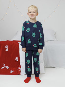 К 1663/синий 1410 Н149 пижама дет