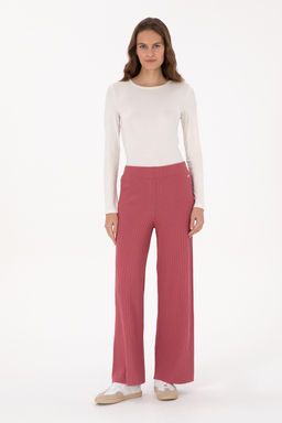 KadДn Pembe Triko Loose Fit Pantolon