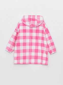 Kap??onlu Ekose Uzun Kollu K?z ?ocuk Pel?? Pijama ?st - Waikiki фото 2