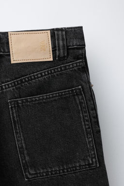 BERMUDA DENIM RELAXED BAGGY / Negro - Zara фото 4