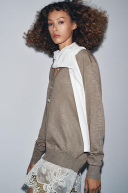 COMBINED KNIT SWEATER - Zara фото 5