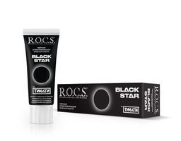 Зубная паста РОКС BLACK STAR Черная отбеливающая, 74 гр ROCS - R.o.c.s. фото 3