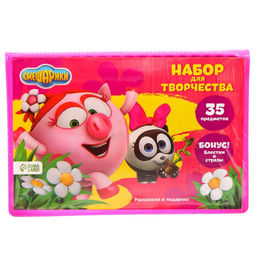 Набор для творчества,35 предметов Нюша и Панда, Смешарики  фото 5