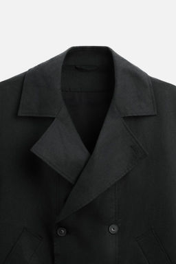 100% LINEN CROPPED TRENCH COAT - Zara фото 9