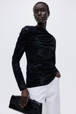 Top drapeado de punto - H&m фото 3