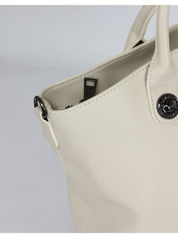 Сумка женская натуральная кожа XYN-3558, 1отд+карм/пер, плечевой ремень, молочный SALE 264910 - Adelia фото 4