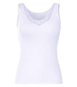 Женская майка в тонкий рубчик ESMARA  фото 5