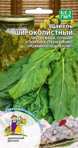 Щавель ШИРОКОЛИСТНЫЙ  Крупная листовая пластинка!