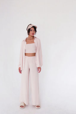 9608 Костюм в пижамном стиле айвори - Martichelli фото 7