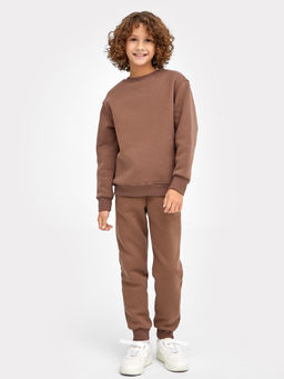 Комплект для мальчиков (джемпер, брюки) таупово-бежевый - Mark formelle фото 2