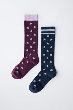 2-PACK OF STAR-PRINT TALL SOCKS - Zara фото 4