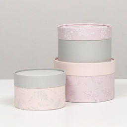 Набор подарочных коробок 3 в 1, завальцованные Пастель, 16?10, 14?9, 13?8.5 см