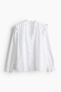 Blusa en mezcla de lino - H&m фото 4