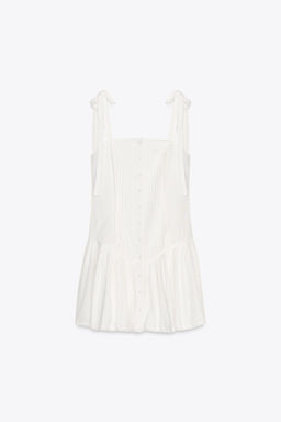 SHORT PINTUCK PLEATED DRESS - Zara фото 9