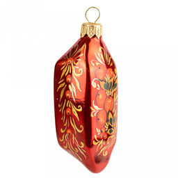 Елочная игрушка фигурка стеклянная Конфетка-7 3,6х3,9х11см, ручная художественная роспись, подарочная упаковка (Россия) - Домашняя мода фото 4