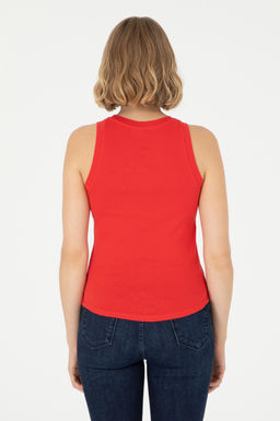 Женская красная базовая футболка Неожиданная скидка в корзине - U.s. polo assn фото 12