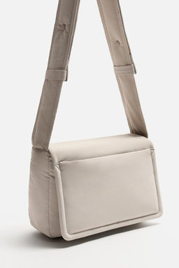 NYLON CROSSBODY BAG WITH FLAP - Zara фото 11